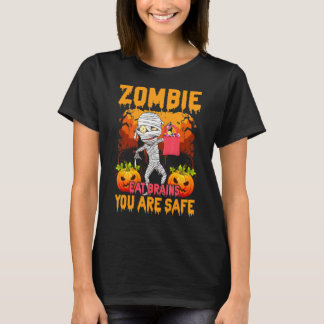 T-shirt Zombie Mange des Cerveaux Vous êtes en Sécurité Ci
