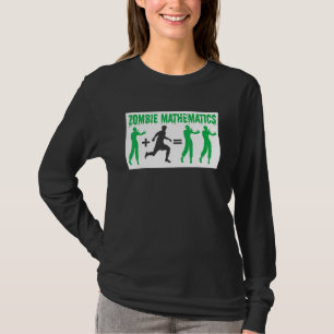 T-shirt Zombie Mathématiques Halloween Partie Trump Ou Tre