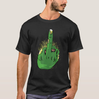 T-shirt Zombie Middlefinger Brave Person