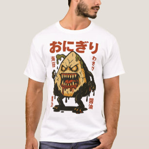 T-shirt Zombie Onigiri - Déplaisante balle de riz japonais