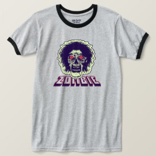 T-shirt ZOMBIE Orange Eyes Cheveux verts