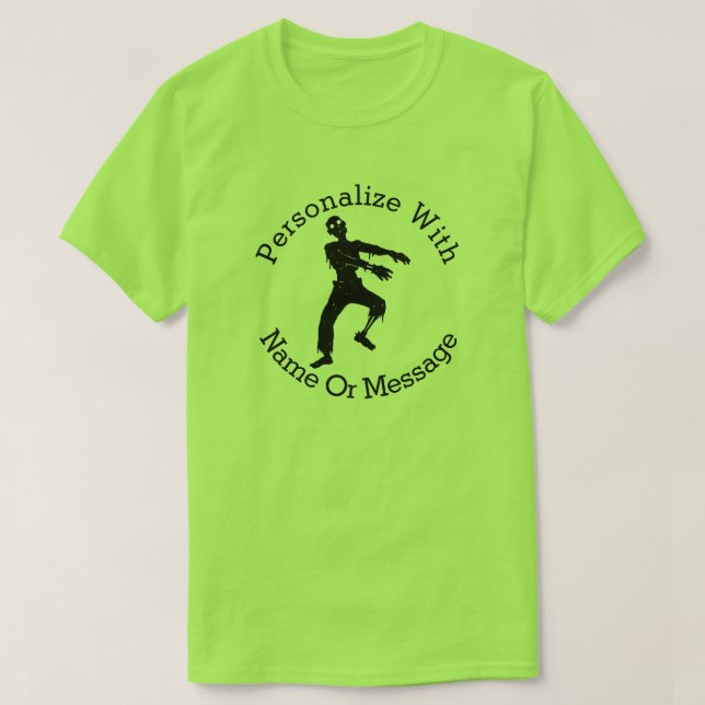 T-shirt Zombie PERSONNALISÉ (Design devant)