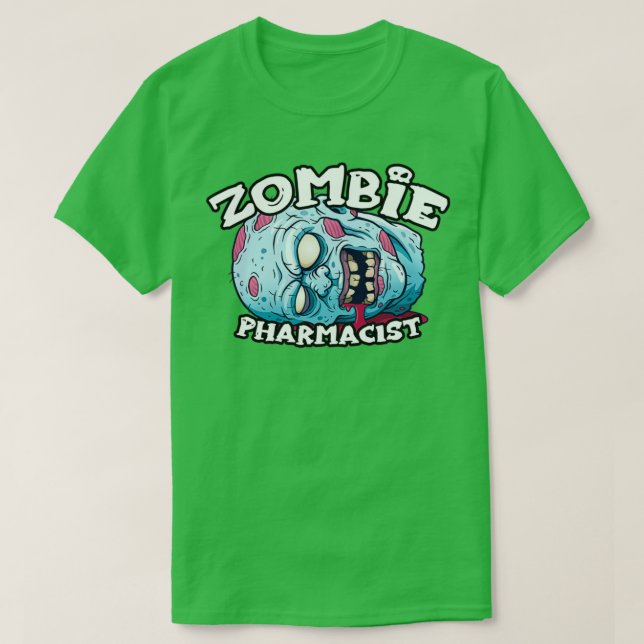 T-shirt Zombie PHARMACISTE Halloween Costume simple 1 (Design devant)