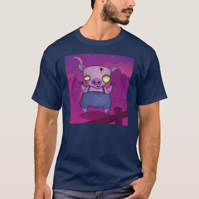 T-shirt Zombie Pig (Devant)
