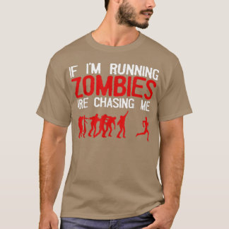 T-shirt Zombie Running Design Pour Hommes Femmes Halloween