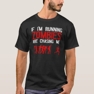 T-shirt Zombie Running Design Pour Hommes Femmes Halloween