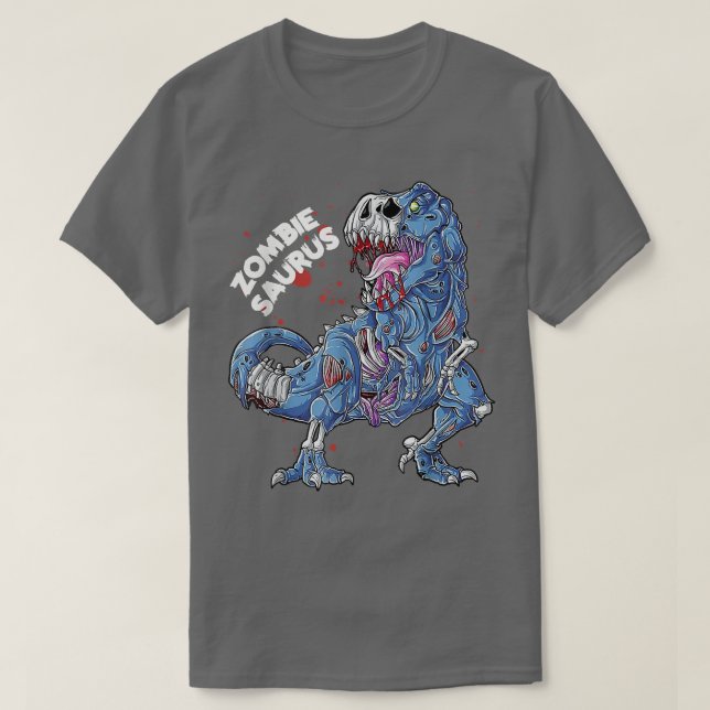 T-shirt Zombie Saurus Halloween Enfants Dinosaure T Re 694 (Design devant)