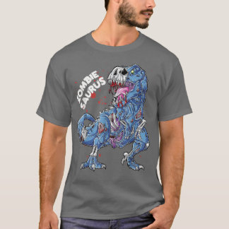 T-shirt Zombie Saurus Halloween Enfants Dinosaure T Re 694