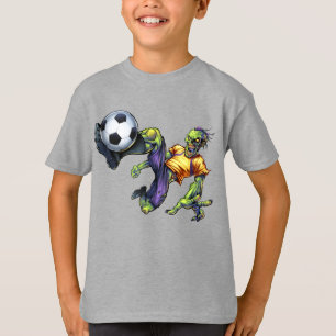 T-shirt Zombie Scary Halloween joueur de football garçon