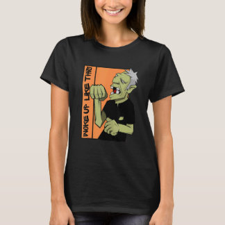 T-shirt Zombie s'est réveillé comme ça Halloween