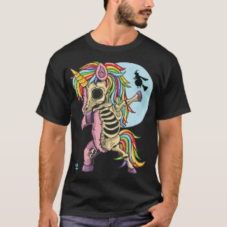 T-shirt Zombie Skeleton Dabbing Unicorne Halloween