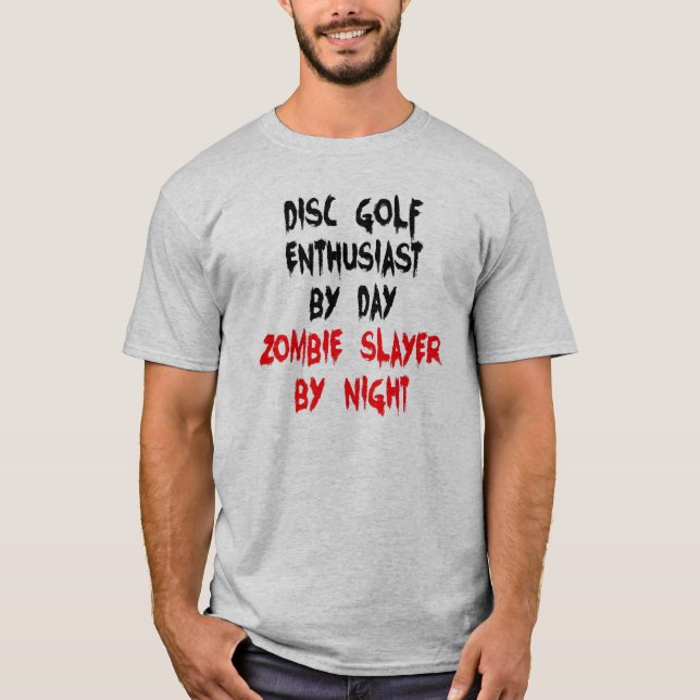 T-shirt Zombie Slayer Disque Golf passionné (Devant)
