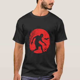 T-shirt Zombie Soccer Dribble sous la Lune
