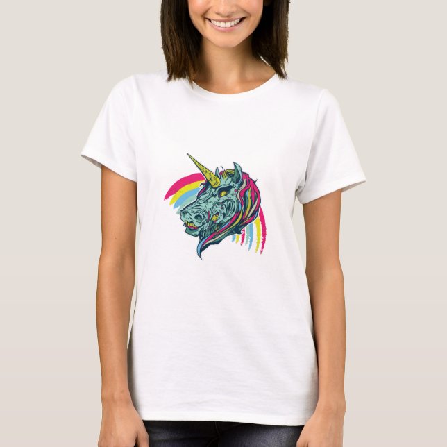 T-shirt Zombie Unicorn (Devant)