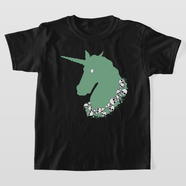 T-shirt Zombie Vert Unicorne (Poser)