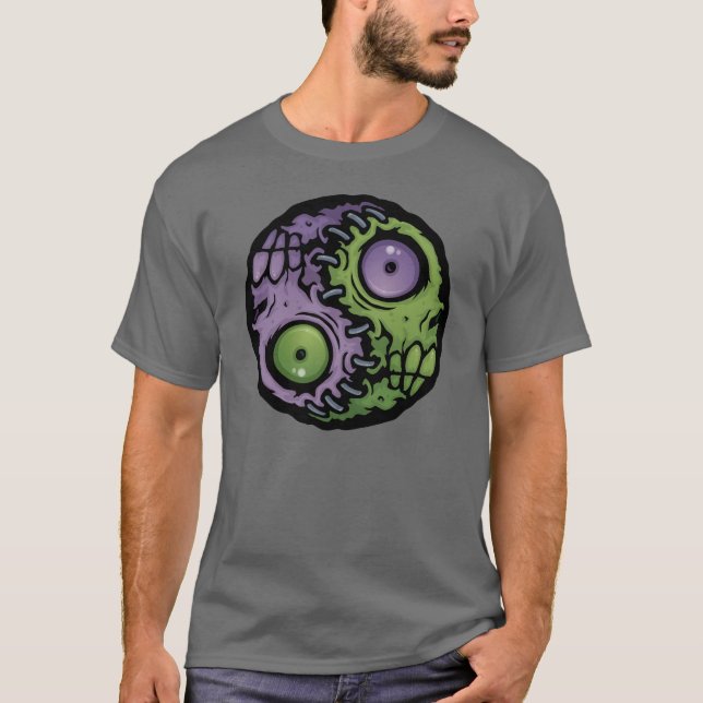 T-shirt Zombie Yin-Yang (Devant)