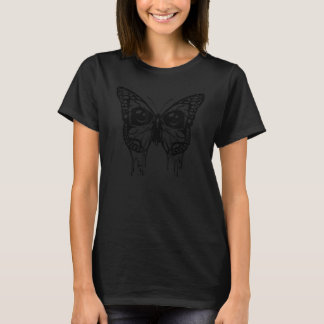 T-shirt Zombiecore Aesthetic Goth Zombie Butterfly Eyes Go