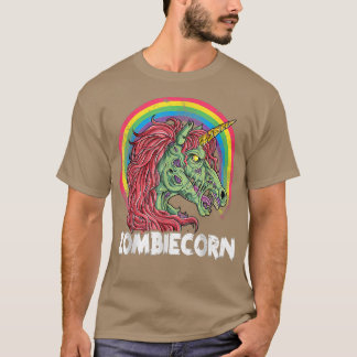 T-shirt Zombiecorn Zombie Unicorn Halloween Girls Rainbow