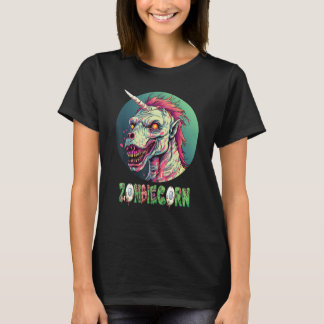 T-shirt Zombiecorn Zombie Unicorn I Love Brainbows Punk Ha