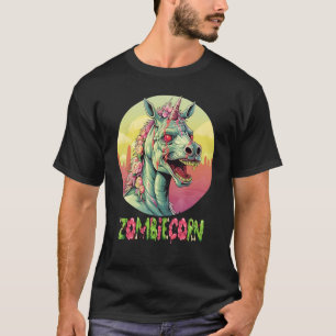 T-shirt Zombiecorn Zombie Unicorn I Love Brainbows Punk Ha