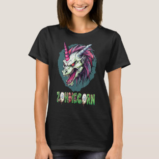 T-shirt Zombiecorn Zombie Unicorn I Love Brainbows Punk Ha