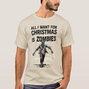 T-shirt Zombies de Noël drôles pour Noël