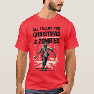 T-shirt Zombies de Noël drôles pour Noël