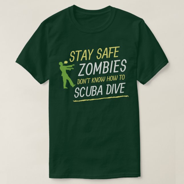 T-shirt Zombies donx27t Dive Halloween II (Design devant)