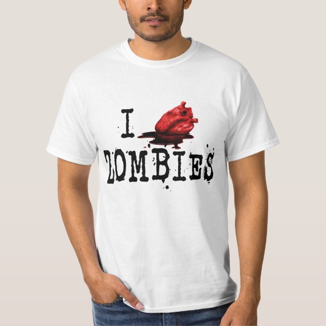 T-shirt Zombies... i love (Devant)