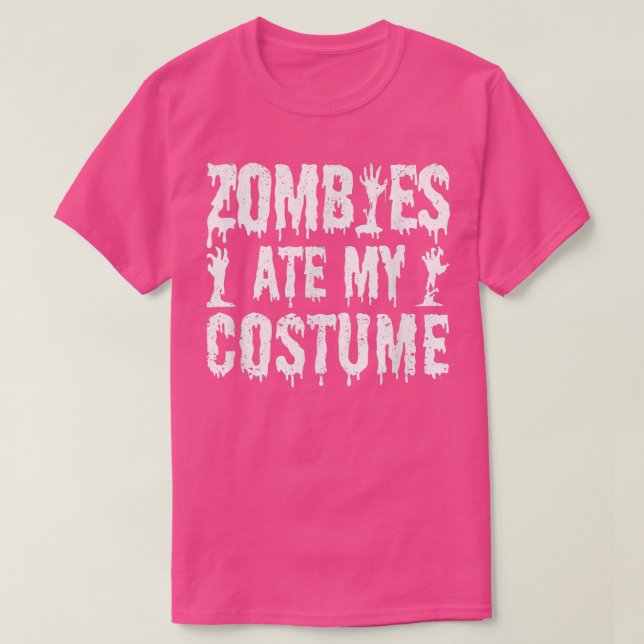 T-shirt Zombies Mange Mon Costume Drôle Halloween Zombie M (Design devant)