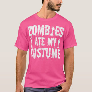 T-shirt Zombies Mange Mon Costume Drôle Halloween Zombie M