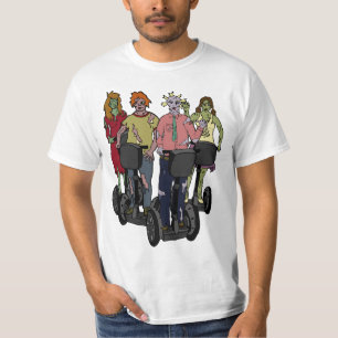 T-shirt Zombies sur Segways 2, chemise légère