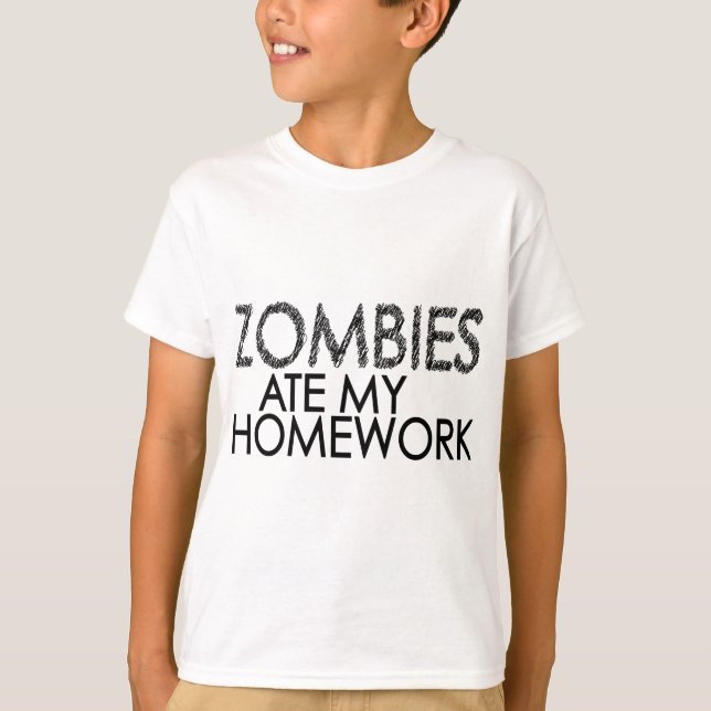 T-shirt Zombis à mon travail (Devant)