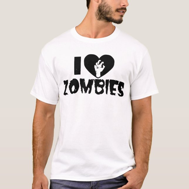 T-shirt zombis du coeur i (Devant)