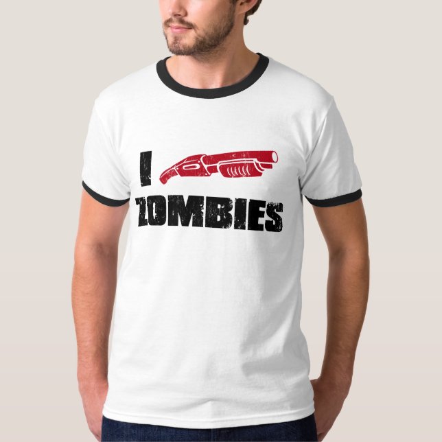 T-shirt zombis du fusil de chasse i (Devant)