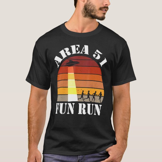 T-shirt Zone 51 5k Fun Run Boys Girls Area 51 Ufo Aliens T (Devant)