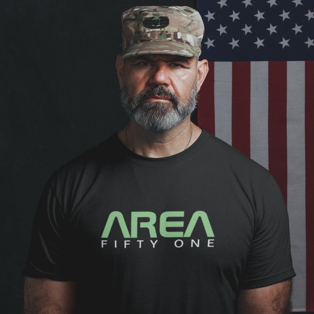 T-shirt Zone 51 Cool Alien Vêtements OVNI Paranormal Noir (Créateur téléchargé)