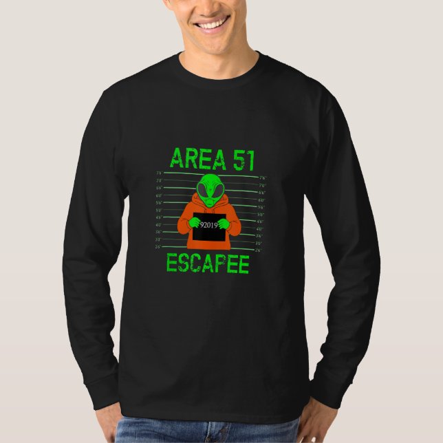 T-shirt Zone 51 Échapper amusant costume Alien (Devant)