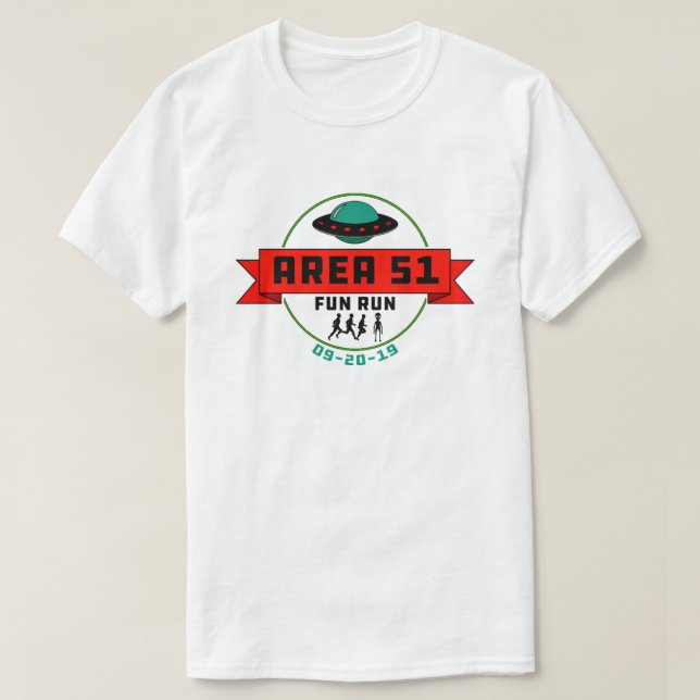 T-shirt Zone 51 Fun Run (Design devant)