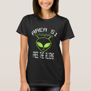 T-shirt Zone 51 Gratuit Le Graphique Alien Alien