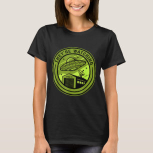 T-shirt Zone 51 Ils regardent Croyant extraterrestre Lot O