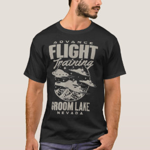 T-shirt Zone 51 Ufo Groom Lake Formation Aéronautique Avan