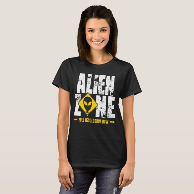 T-SHIRT ZONE ALIEN (Devant entier)