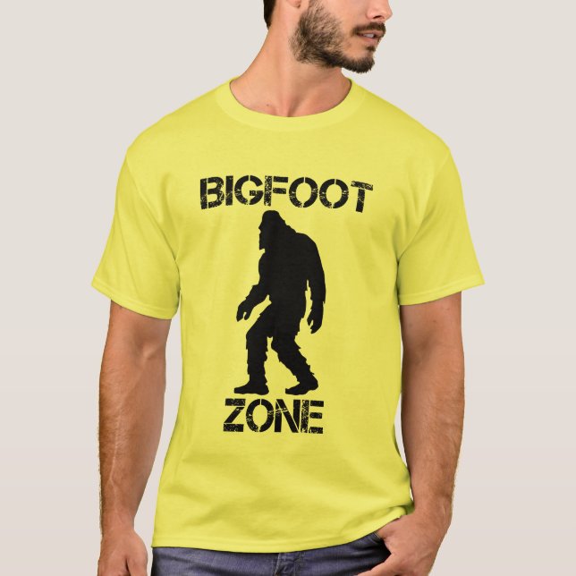 T-shirt Zone Bigfoot Drôle Bigfoot (Devant)