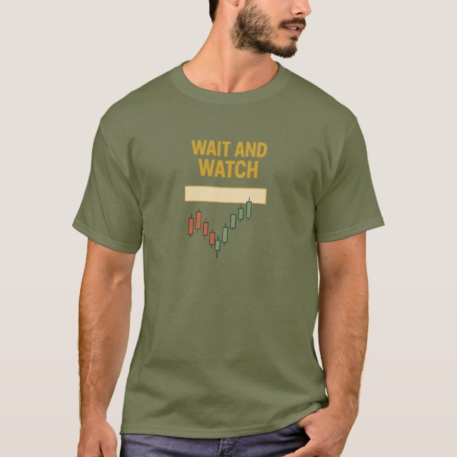 T-shirt Zone d'approvisionnement Wait & Watch Trading (Devant)