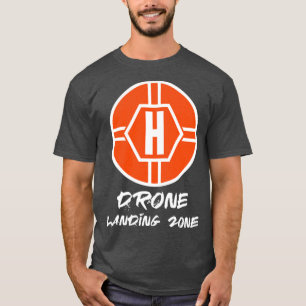 T-shirt Zone d'atterrissage des drones Hélicoptère Pad
