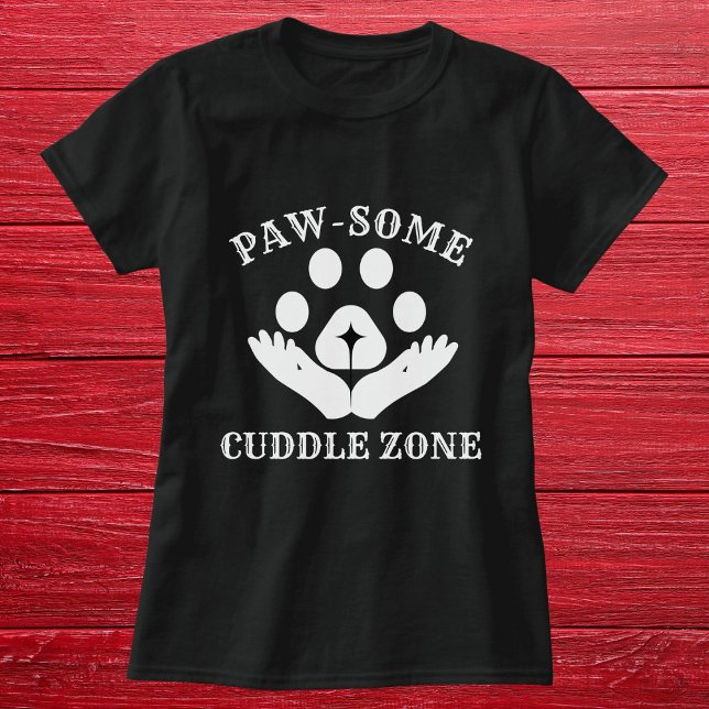 T-shirt Zone de câlins Patte de Chat Drôle Mignon Personna (Créateur téléchargé)