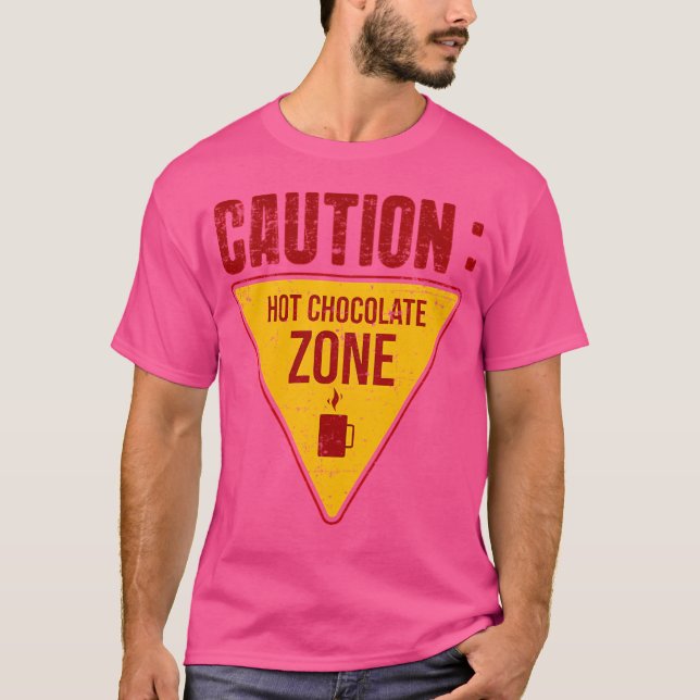 T-shirt Zone de chocolat chaud (Devant)