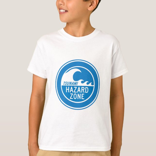 T-SHIRT ZONE DE DANGER TSUNAMI (Devant)