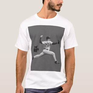 T-shirt Zone de frappe Silhouette de lanceur de baseball –